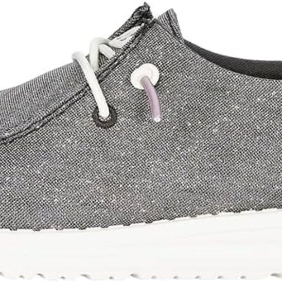 Women’s Metallic Glitter Slip-On Shoes Textile Wide Size 9 Comfortable - Picture 1 of 7
